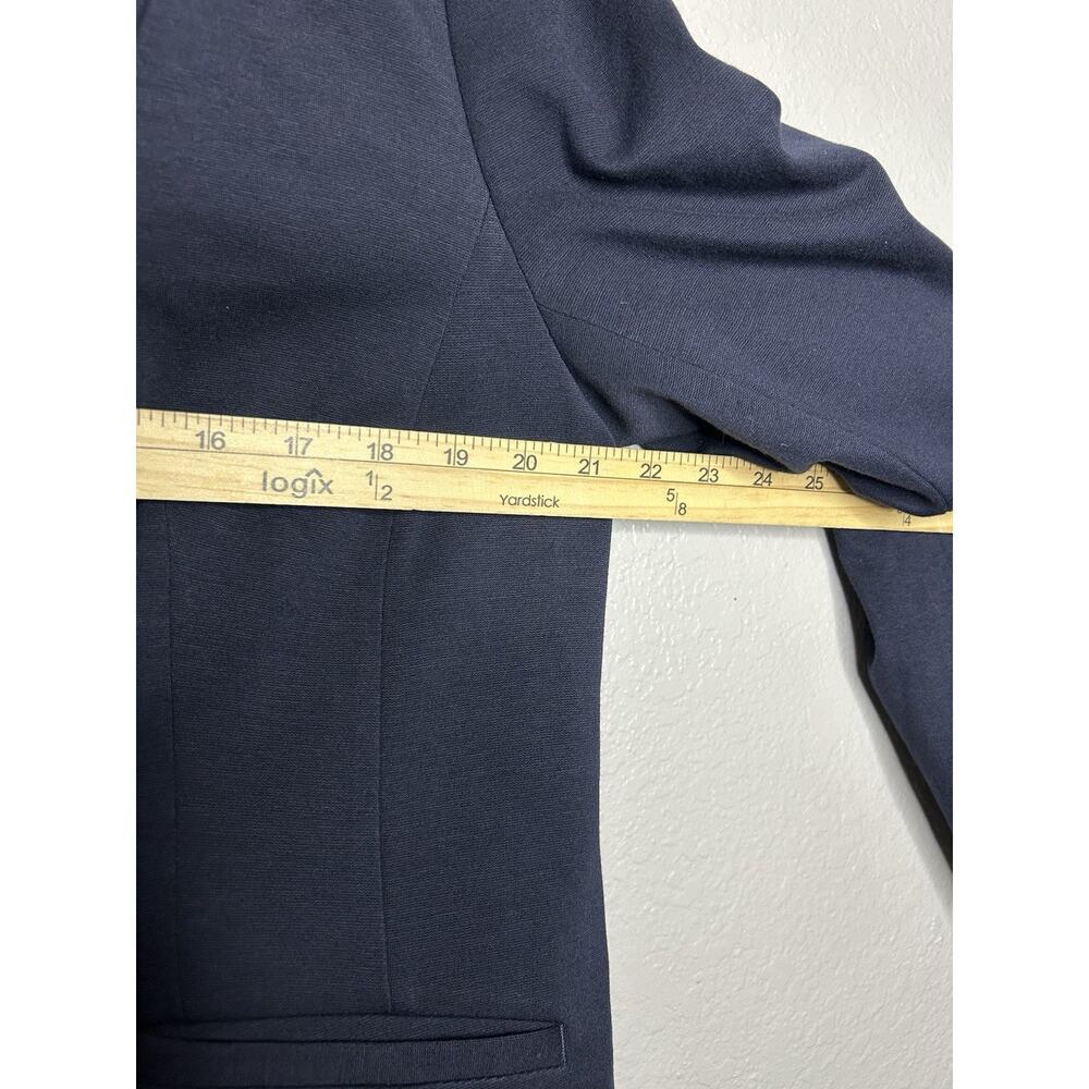 Talbots Italian Knit Navy Double Breasted Blazer Size 16P - Picture 6 of 10